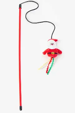 Mr.Kranch Игрушка-дразнилка для кошек Дед мороз плюшевый с кошачьей мятой