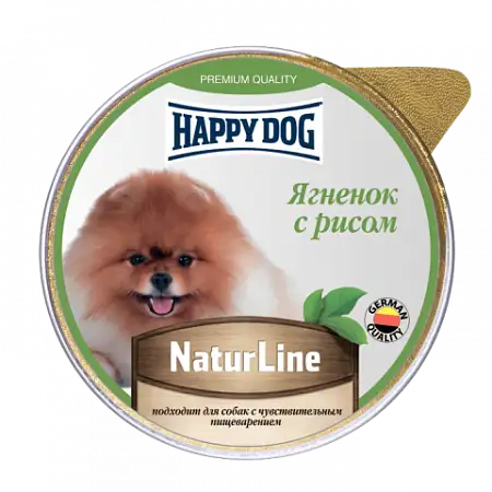 Купить happy dog natur line влажный корм паштет для собак ягненок с рисом (ламистер)