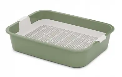 ALTA Лоток для кошек Юта с сеткой оливковый