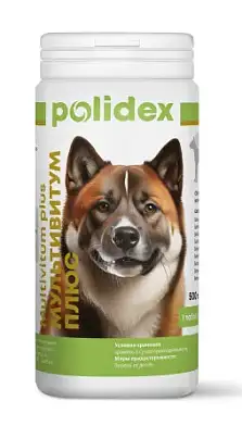 Polidex Мультивитум плюс для взрослых собак всех пород для обогащения организма витаминами и минералами