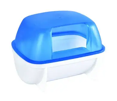 Homepet купалка для мелких грызунов пластиковая синяя