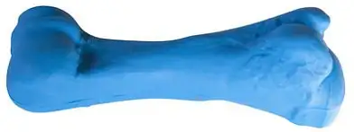 Зооник игрушка для собак "Кость литая малая" (пластикат), синяя